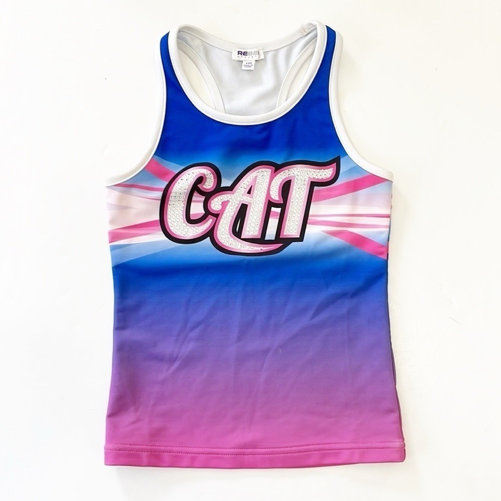 Rebel Athletic CAT cheerleading racerback tank top